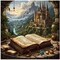 Paint By Numbers Book-Themed Kit for Adults Beginners – 16x16 Inch DIY Acrylic Canvas Painting Set, Easy Reading Wall Art Craft for Home Decor & Gift (Without Frame)